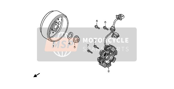 31120KPH701, Stator Kompl., Honda, 0